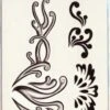Flügel Tattoo Ornamental -Halloween Kostüme 16726 Fluegel Tattoo Ornamental Temporary Tattoo Tribal