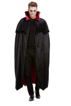 Vampir Cape Velours Deluxe Für Erwachsene -Halloween Kostüme 51911 a1