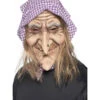 Alte Hexen Maske Mit Kopftuch -Halloween Kostüme alte hexenmaske mit kopftuch hexen maske aus latex als halloween verkleidung 24635