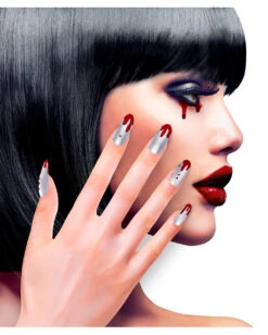 Bloody Metallic Fingernägel 12 St.