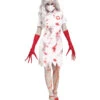 Blutiges Horror Krankenschwester Kostüm -Halloween Kostüme blutige horror krankenschwester kostuem set zombie krankenschwester sexy krankenschwester kostuem halloween kostuem halloween verkleidung 53971