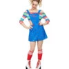 Chucky Damen Kostüm -Halloween Kostüme chucky damen kostuem halloween und horror kostueme fuer frauen chucky womens costume 54792