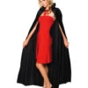 Dracula Cape Schwarzer Crush Samt -Halloween Kostüme dracula cape schwarzer crush samt halloween vampir umhang blutsauger cape 14951 1
