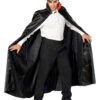 Dracula Cape Satin Schwarz 2 Dracula Cape Satin Schwarz -Halloween Kostüme dracula vampir umhang satin vampircape unisex blutsauger kostueme fuer halloween 14299