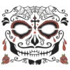 Face Tattoo Sugar Skull Männlich -Halloween Kostüme face tattoo sugar skull maennlich gesichtstattoo zum aufkleben day of the dead make up 37666 1