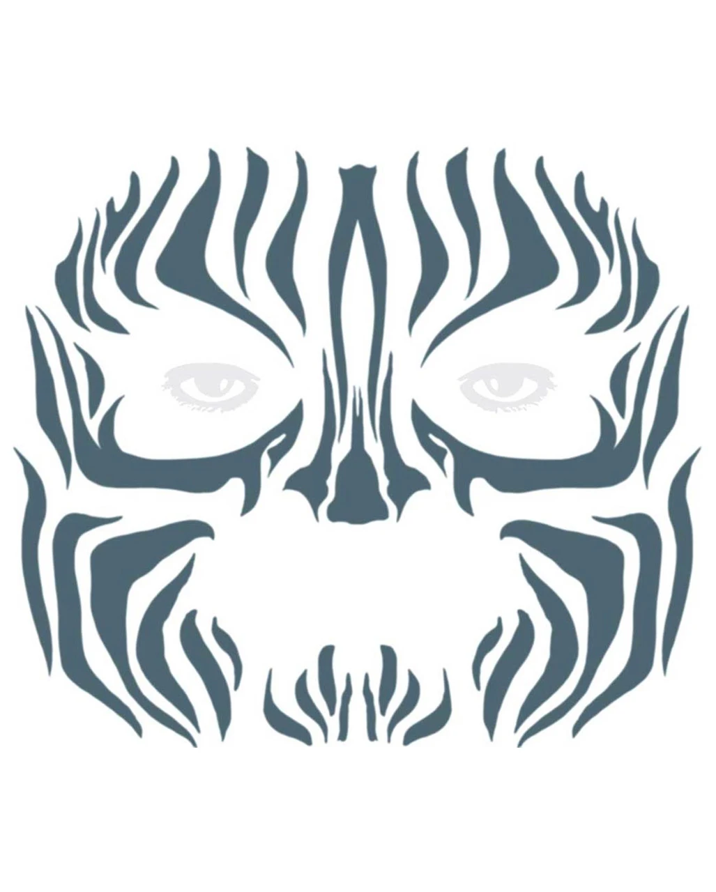 Face Tattoo Tribal Zebra 3 Face Tattoo Tribal Zebra