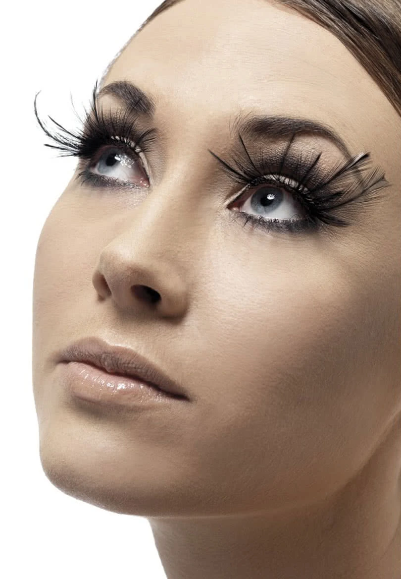 Feder Wimpern Schwarz 3 Feder Wimpern Schwarz