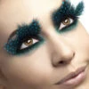 Feder Wimpern Blau Gepunktet -Halloween Kostüme federwimpern blau gepunktete wimpern kuenstliche wimpern wimpern zum ankleben 22106