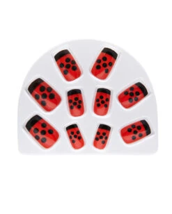 Fingernägel Set - Marienkäfer 7 Fingernägel Set - Marienkäfer -Halloween Kostüme fingernagelset marienkaefer kuenstliche fingernaegel ladybug nails bild3 27044