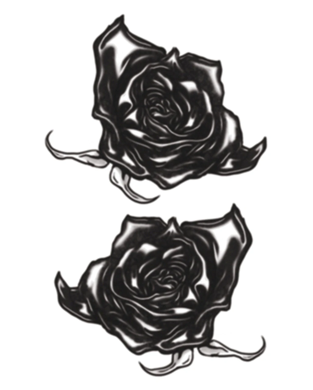 Gothic Klebetattoo Black Roses 3 Gothic Klebetattoo Black Roses