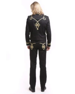 Gothic Parade Jacke Schwarz Gold 13 Gothic Parade Jacke Schwarz Gold -Halloween Kostüme gothic parade herren jacke schwarz gold offiziersjacke mit gold boduere dompteursjacke schwarz 39104 6