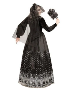 Day Of The Dead Skelettbraut Kostüm -Halloween Kostüme gothic skelett braut damenkostuem halloween kostuem skeleton bride costume 36863 3