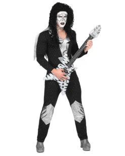 Heavy Metal Rock Star Kostüm -Halloween Kostüme heavy metal rocker kostuem heavy metal rocker mens costume 70er jahre kostuem kiss kostuem 36604 04