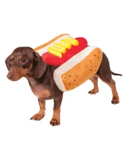 Hot Dog Hundekostüm -Halloween Kostüme hot dog hundekostuem hot dog pet costume bild3 27513 4