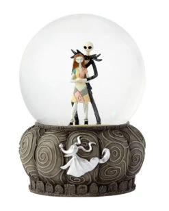 Jack Skellington & Sally Schneekugel Mit Glitter -Halloween Kostüme jack skellington und sally wasserball mit glitzer nightmare before christmas dekoration nightmare before christmas fanartikel jack skellington fanartikel 53567 1