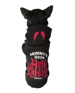 KILLSTAR Mommy's Hellraiser Hund & Katze Hoodie 8 KILLSTAR Mommy's Hellraiser Hund & Katze Hoodie -Halloween Kostüme killstar mommys little hellraise hunde und katzen hoodie tier puollover gothic fashion von killstar 52204 2