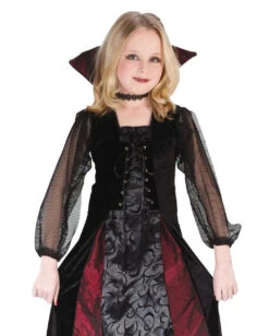Lady Draculina Kinderkostüm -Halloween Kostüme lady draculina kinder kostuem fuer halloween lady draculina kids costume for halloween halloween kinderkostuem halloween kostuem accessoire 50965 3