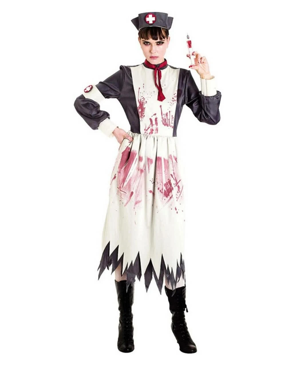 Lazarett Krankenschwester Kostüm Gr.S 3 Lazarett Krankenschwester Kostüm Gr.S