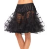 Petticoat Knielang Schwarz -Halloween Kostüme leg avenue petticoat knielang schwarz kostuem unterrock fuer halloween und fasching layered tulle petticoat 29699