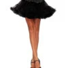 Leg Avenue Petticoat Schwarz -Halloween Kostüme leg avenue petticoat schwarz kostuem unterrock fuer halloween und fasching layered tulle petticoat 27761