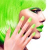 Neon Airbrush Fingernägel Neon Grün -Halloween Kostüme neon airbrush fingernaegel neon gruen neon fingernails neon green falsche fingernaegel 36697 01