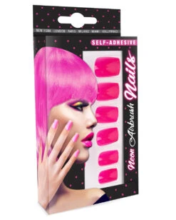 Neon Airbrush Fingernägel Neon Pink -Halloween Kostüme neon airbrush fingernaegel neon pink neon fingernails neon pink falsche fingernaegel 36698 03