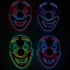 LED String Clown Maske -Halloween Kostüme neon licht clown maske neon light clown mask halloween horror clown maske 53433