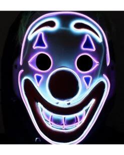 LED String Clown Maske -Halloween Kostüme neon licht clown maske neon light clown mask halloween horror clown maske 53433 5