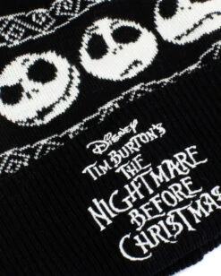 Nightmare Before Christmas Basic Snow Beanie -Halloween Kostüme nightmare before christmas basic snow beanie mit bommel nightmare before christmas fanartikel jack skellington fanartikel jack skellington merchandise 54452 2