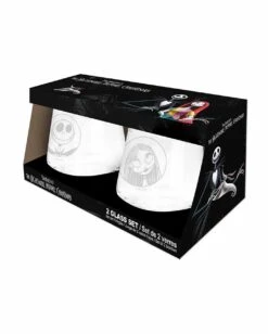 Nightmare Before Christmas Jack & Sally Glas Set 9 Nightmare Before Christmas Jack & Sally Glas Set -Halloween Kostüme nightmare before christmas jack und sally glas set halloween und gothic merchandise und wohnungsdeko 52392 4