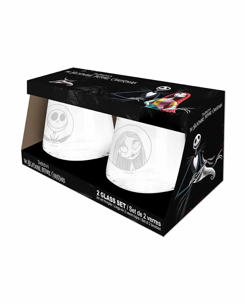 Nightmare Before Christmas Jack & Sally Glas Set 6 Nightmare Before Christmas Jack & Sally Glas Set – Bild 4
