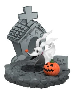 Nightmare Before Christmas Zero Sammelfigur 12 Cm -Halloween Kostüme nightmare before christmas zero sammelfigur mit grabstein und kuerbis nightmare before christmas fanartikel jack skellington fanartkel online bestellen 53761