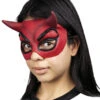 Teufels Halbmaske Rot -Halloween Kostüme rote teufels maske red devil mask halloween maske faschings maske fetisch maske 14146 01