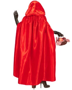 Roter Satinumhang Mit Kapuze 8 Roter Satinumhang Mit Kapuze -Halloween Kostüme roter satin umhang maerchen kostuemzubehoer red satin cape 29377 3