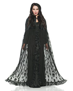 Samt Und Spitzen Skull Cape