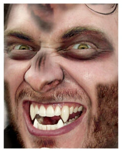 Werwolf Fangs Doppeleckzähne -Halloween Kostüme scarecrow werwolf eckzaehne werwolf deluxe zaehne von scarecrow 15293 03