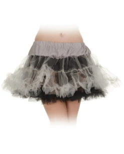 Schwarz-grauer Petticoat One Size