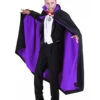 Vampir Umhang Schwarz-violett Gefüttertt -Halloween Kostüme schwarz violetter vampir umhang dracula umhang vampire cape vampir kostuem 36809 01