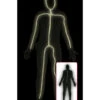 Schwarzer Skinsuit Mit Licht Für Herren -Halloween Kostüme schwarzer skinsuit mit licht fuer herren leuchtender strichmaennchen overall strichmaennchen kostuem 24890