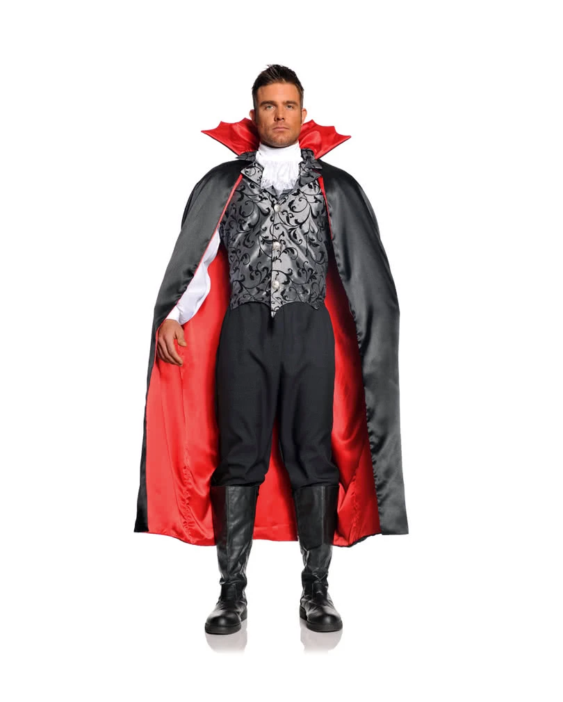 Vampir Satin Cape Schwarz / Rot 3 Vampir Satin Cape Schwarz / Rot