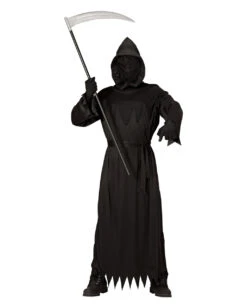 Schwarzes Reaper Phantom Kostüm -Halloween Kostüme schwarzes phantom kostuem daemon halloween verkleidung mit maske gevatter tod kostuem 14837 03
