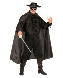 Schwarzes Rüschenhemd Mit Knöpfen -Halloween Kostüme schwarzes rueschenhemd mit knoepfen zorro hemd piratenhemd seeraeuberhemd 25594 3