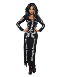 Elegantes Skelett Schlauchkleid