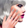 Glitzer Fingernägel Silber 12 St. -Halloween Kostüme silber glitzernde fingernaegel selbstklebende fingernaegel silber silver fingernails self adhesiv 36691 01 1