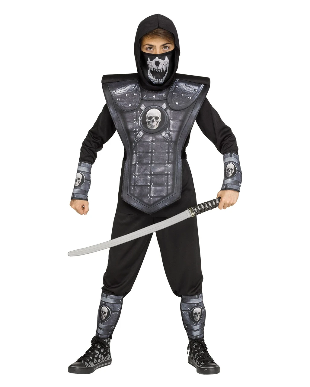 Skull Ninja Kinder Kostüm 3 Skull Ninja Kinder Kostüm
