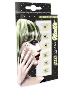 Spinnen Fingernägel G.I.D 12 St. -Halloween Kostüme spinnen fingernaegel glow in the dark halloween fingernaegel spider fingernails glow in the dark 36694 03 2