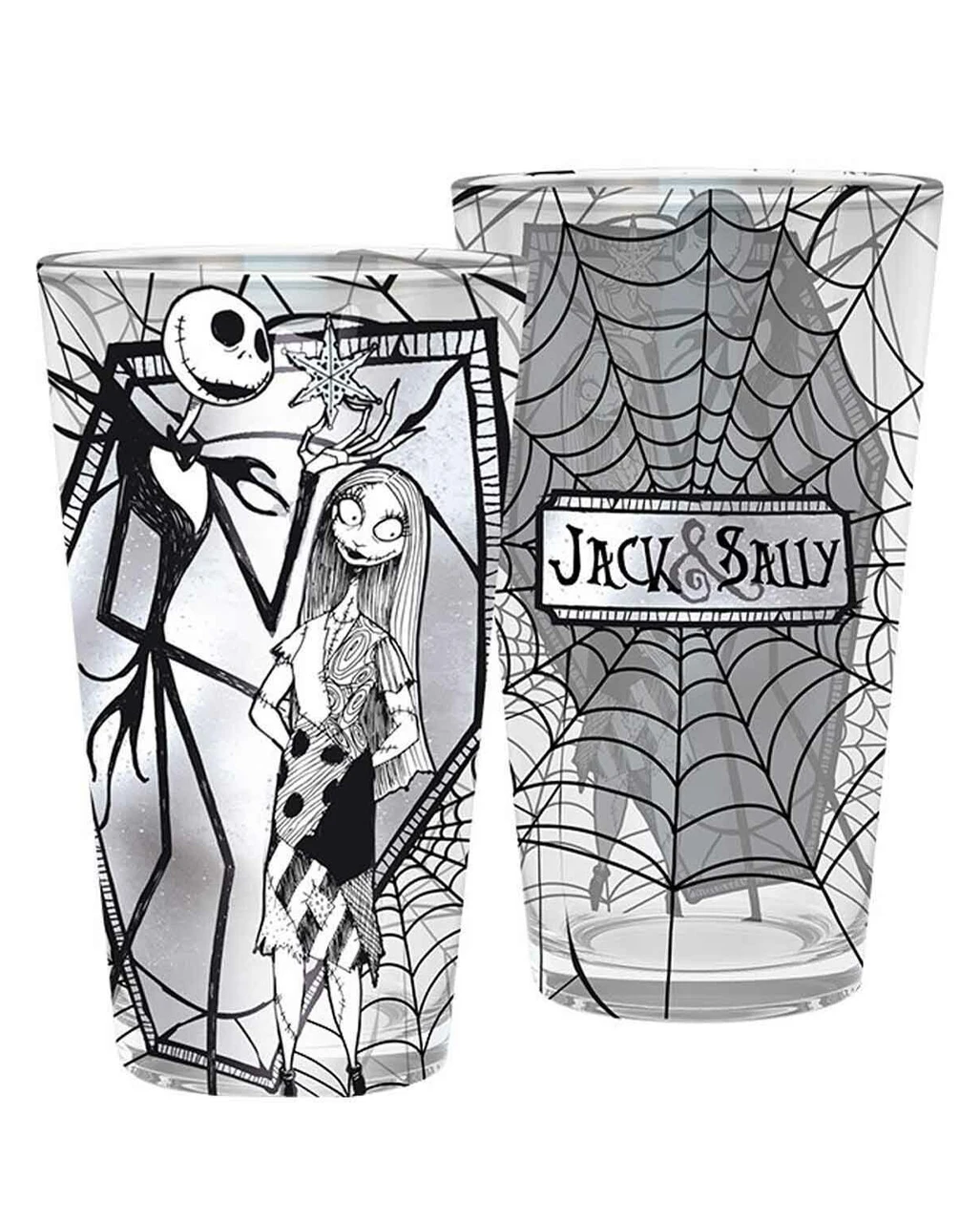 Nightmare Before Christmas - Jack & Sally Glas 3 Nightmare Before Christmas - Jack & Sally Glas