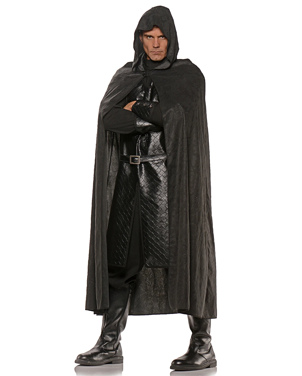 Umhang Im Wildleder-Look Schwarz 3 Umhang Im Wildleder-Look Schwarz