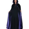 Samt Satin Cape Deluxe Violett -Halloween Kostüme vampir umhang dracula umhang vampir cape dracula cape halloween umhang 15966