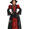 Vampiressa Kinderkostüm -Halloween Kostüme vampiressa kinderkostuem vampirbraut maedchen verkleidung blutsauger halloween kostuemkleid 28677